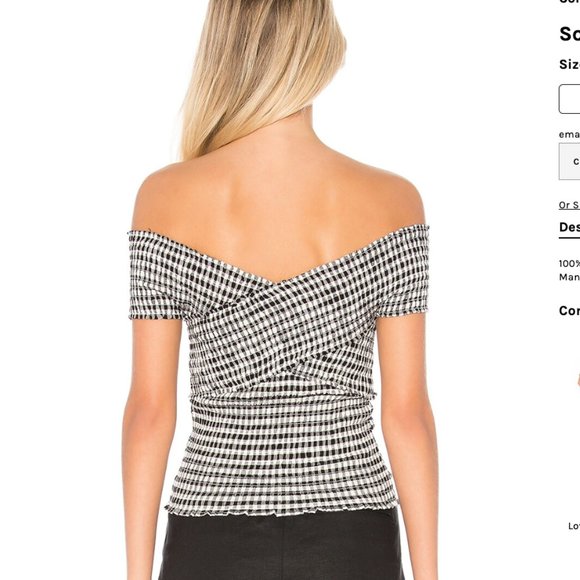 Revolve Bowman Top by cupcakes and cashmere - Picture 3 of 6